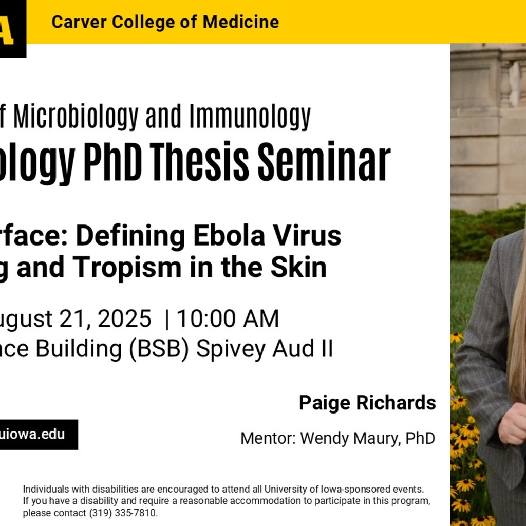 Microbiology PhD Thesis Seminar - Paige Richards promotional image
